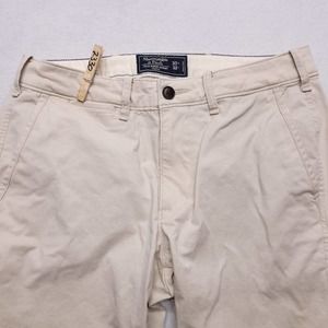 Abercrombie & Fitch Super Skinny Chino Pants Mens Size 30x30 Beige